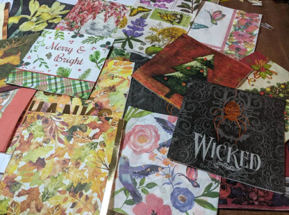 20 Decoupage Collage Paper Napkin Assortment