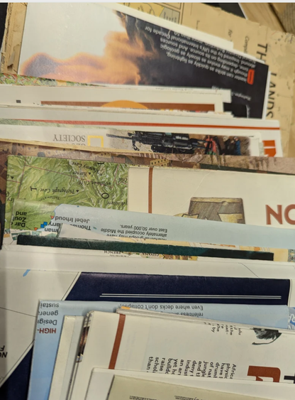Lot of 3 National Geographic Maps for Collage, Junk Journal, Ephemera