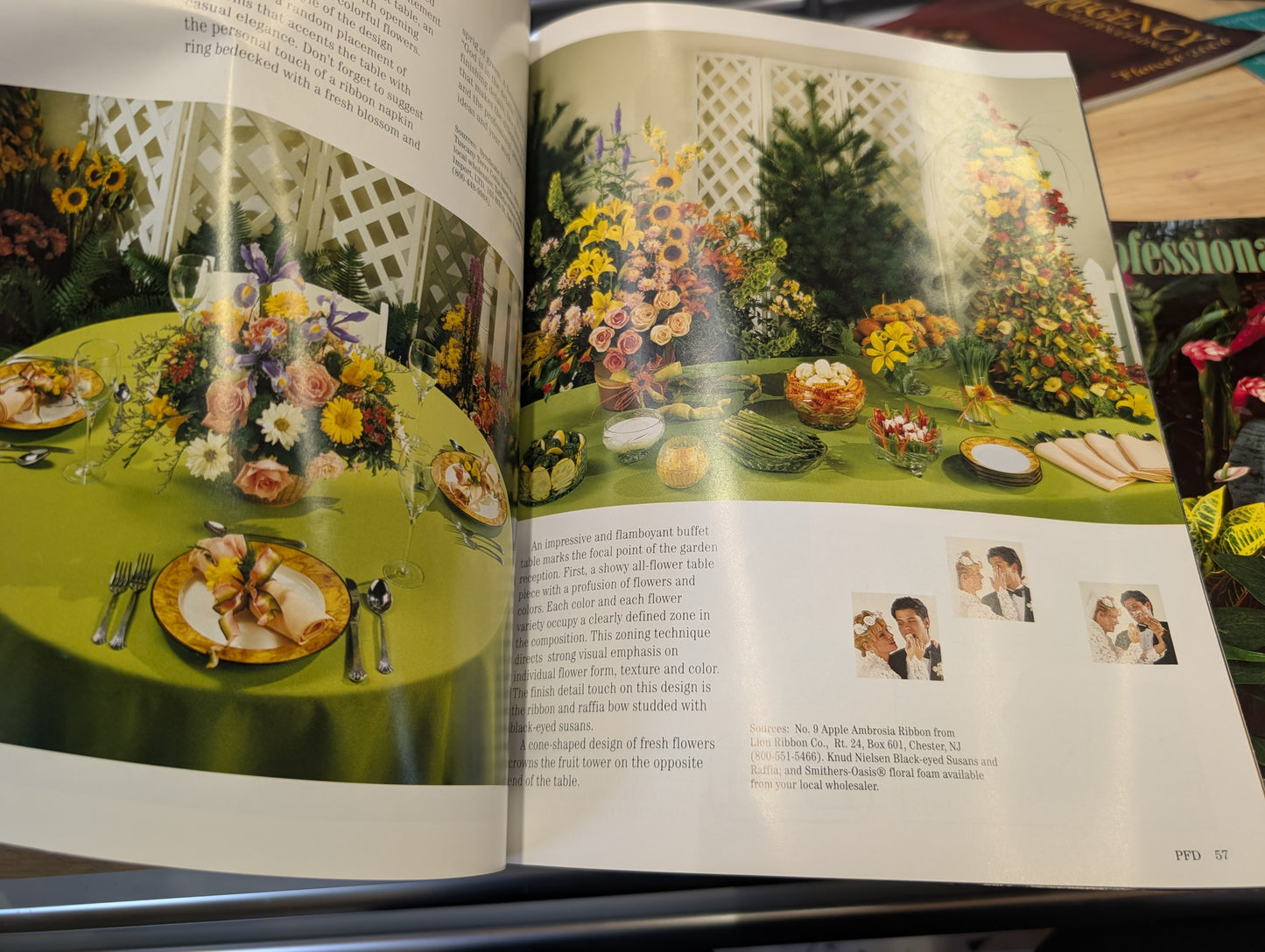 Professional floral designer magazine 1990s lot of four
