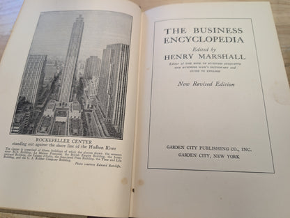 The Business encyclopedia edited by Henry Marshall 1949 Edition
