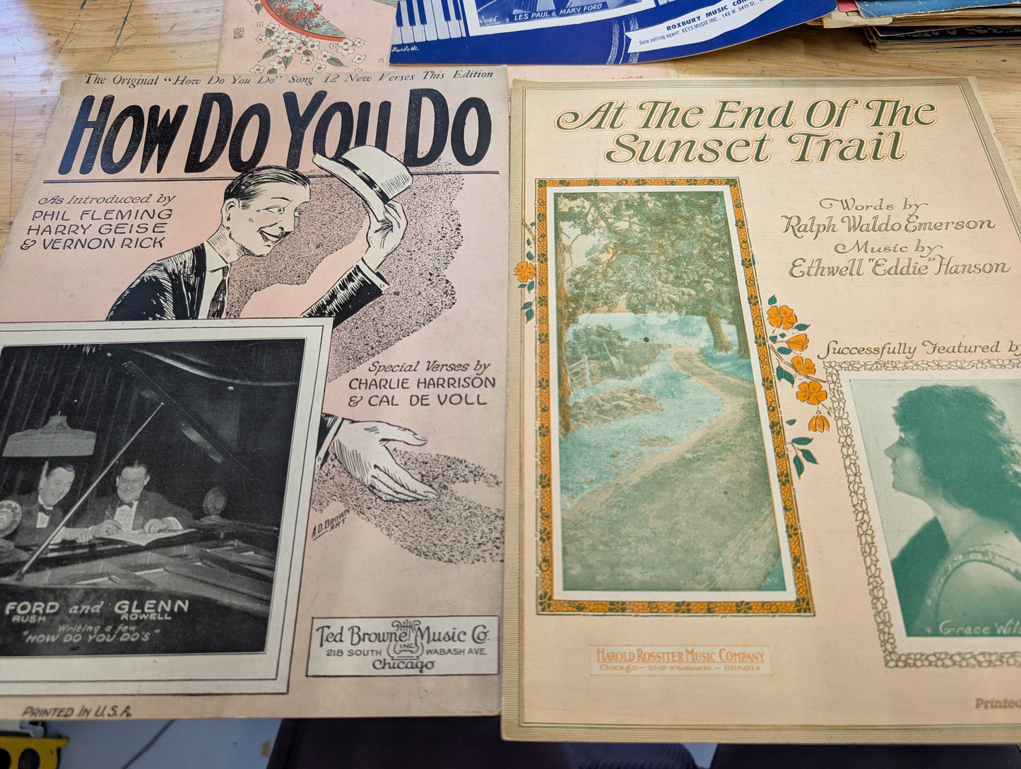 Lot of 10 antique vintage sheet music folios - different songs 1920s-1950s Lot 4