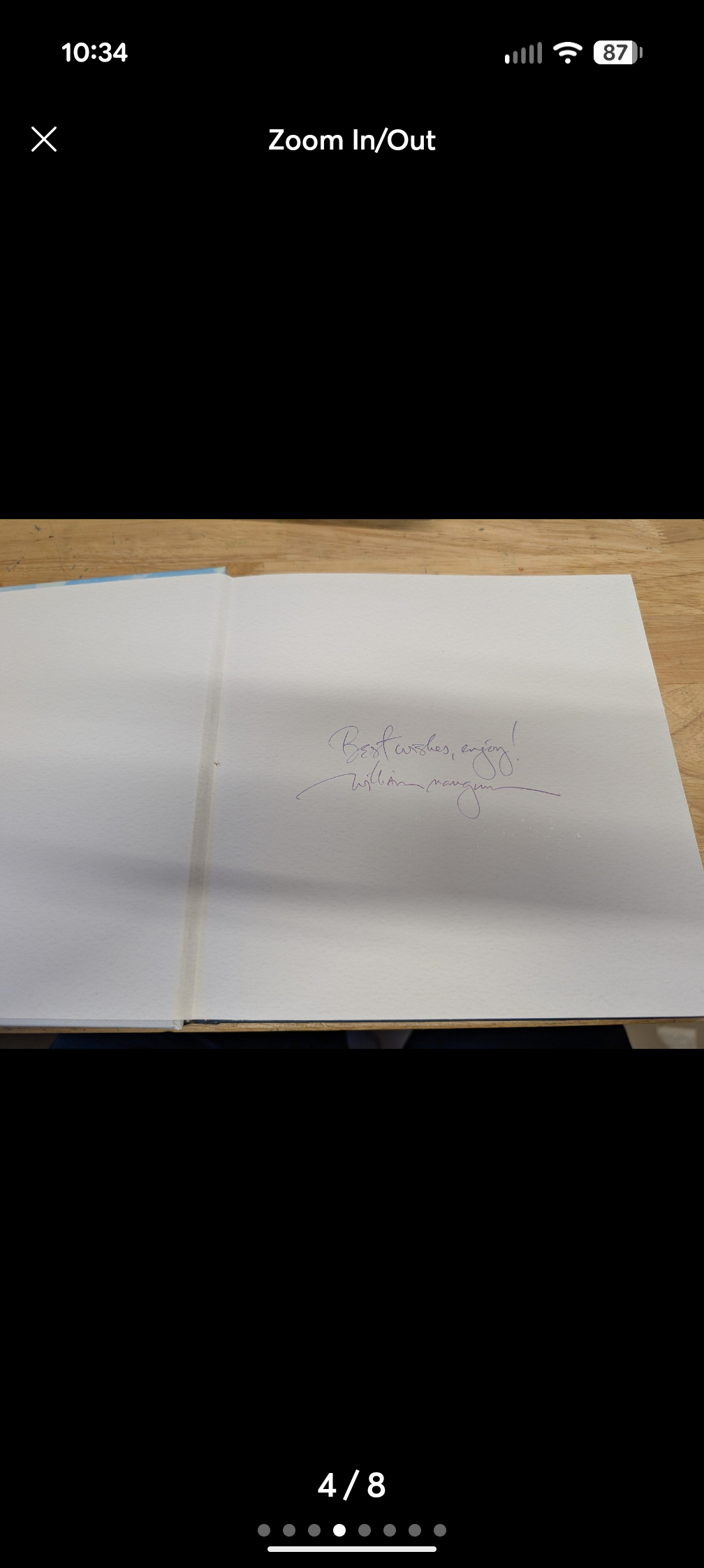 SIGNED Michael's gift by William Mangum 2013