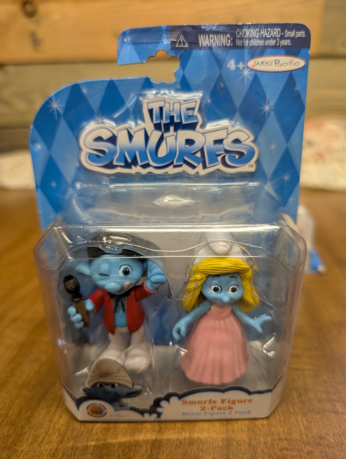 The Smurfs movie figures painter & smurfette new in box