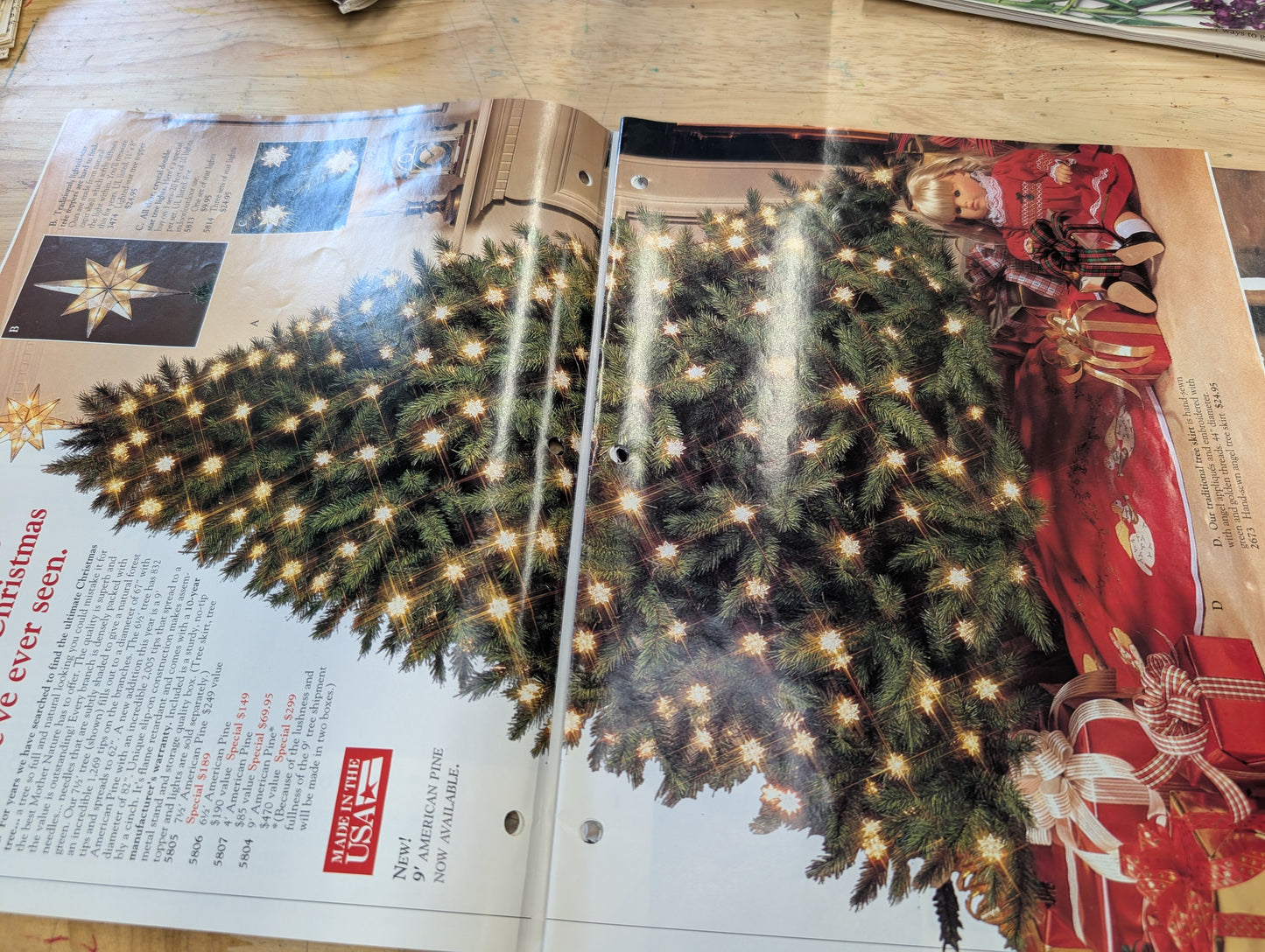 Two petals catalogs presented by Spiegel 1993-1994 special holiday editions