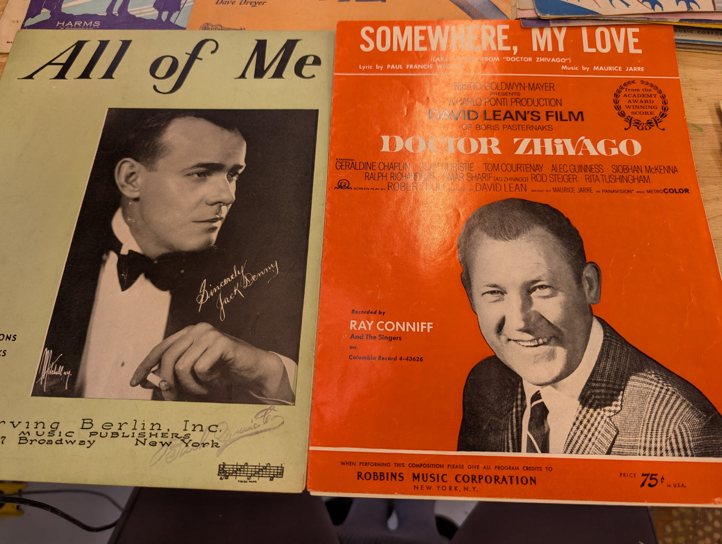 Lot of 10 antique vintage sheet music folios - different songs 1920s-1950s Lot 6