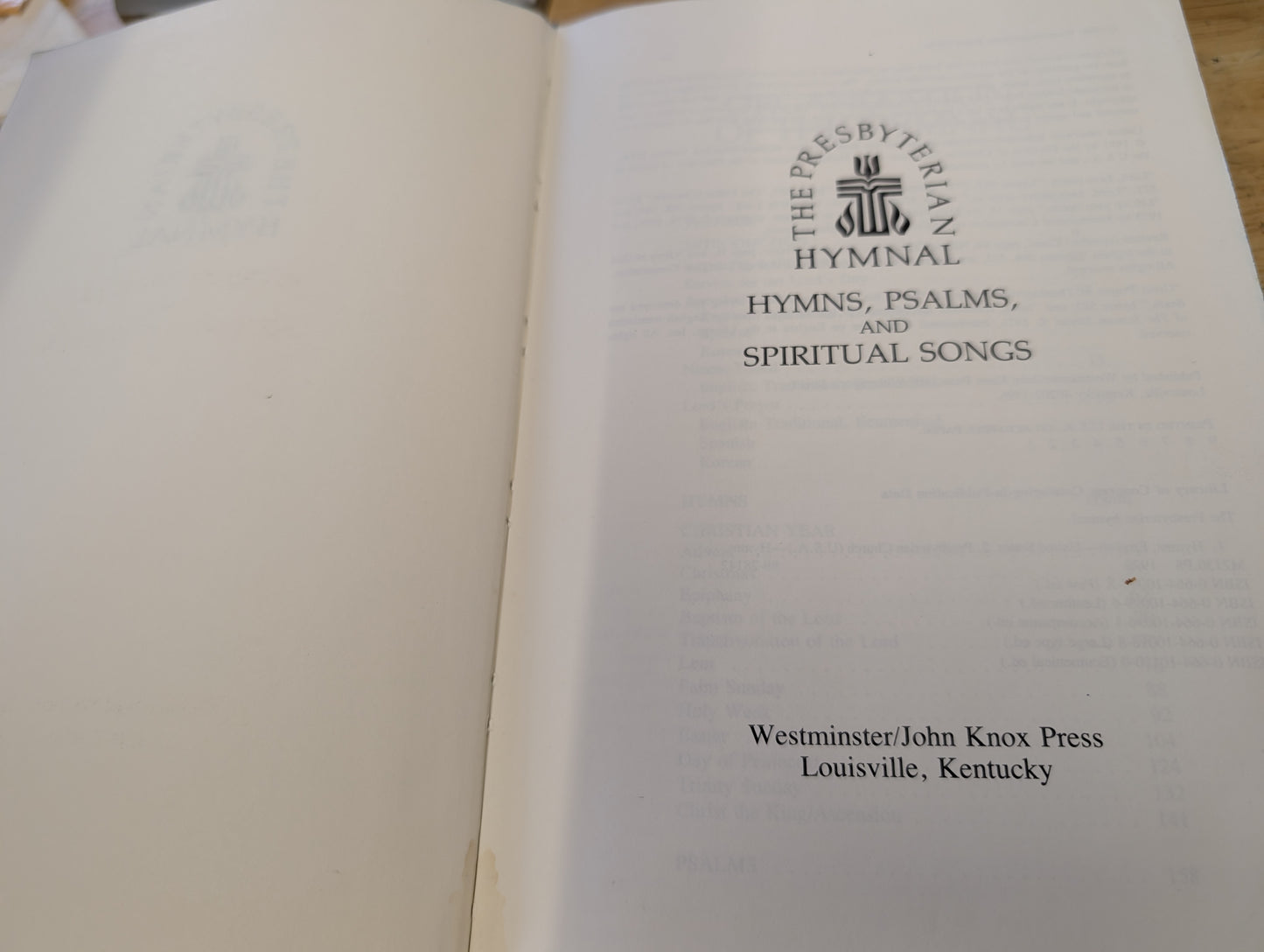 The Presbyterian hymnal hymns Psalms and spiritual songs 1990