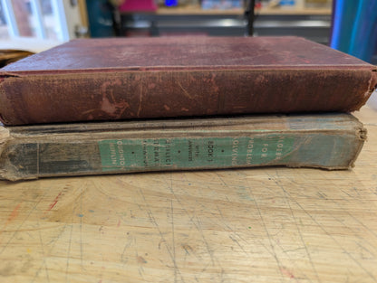 Lot of vintage grungy textbooks for junk journals, collage mixed media