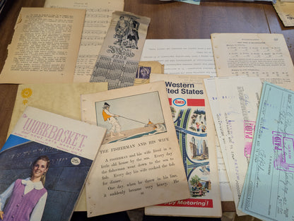 Large vintage Ephemera pack 60+ Pieces