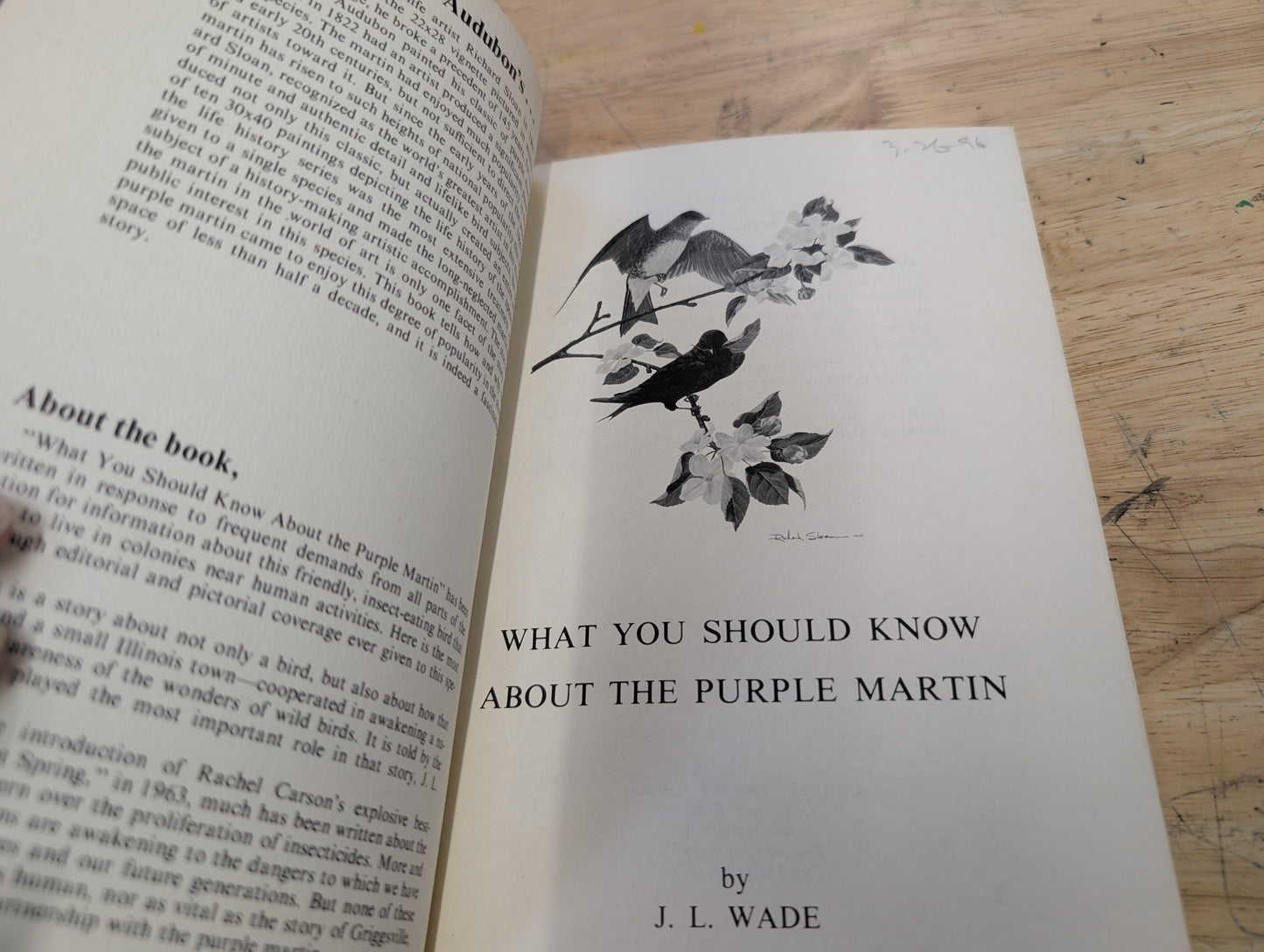 What you should know about the purple Martin by JL. Wade America's most wanted Bird 1971 third printing