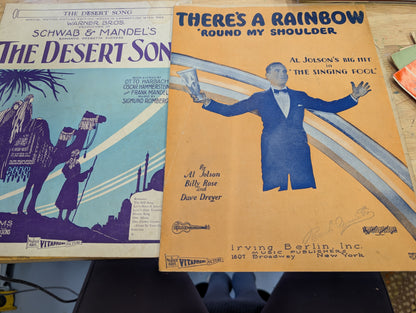 Lot of 10 antique vintage sheet music folios - different songs 1920s-1950s Lot 6