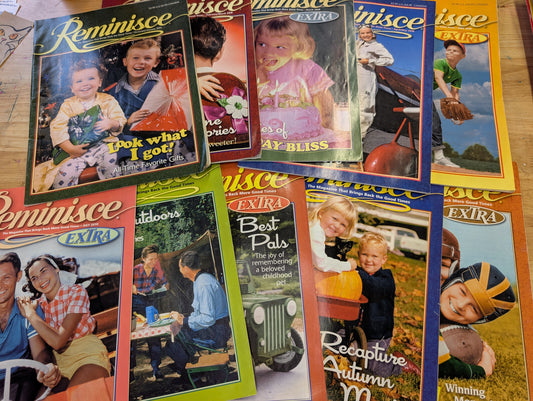 2010 Reminisce Magazines Lot Of 10 Great Collage And Junk Journal Images