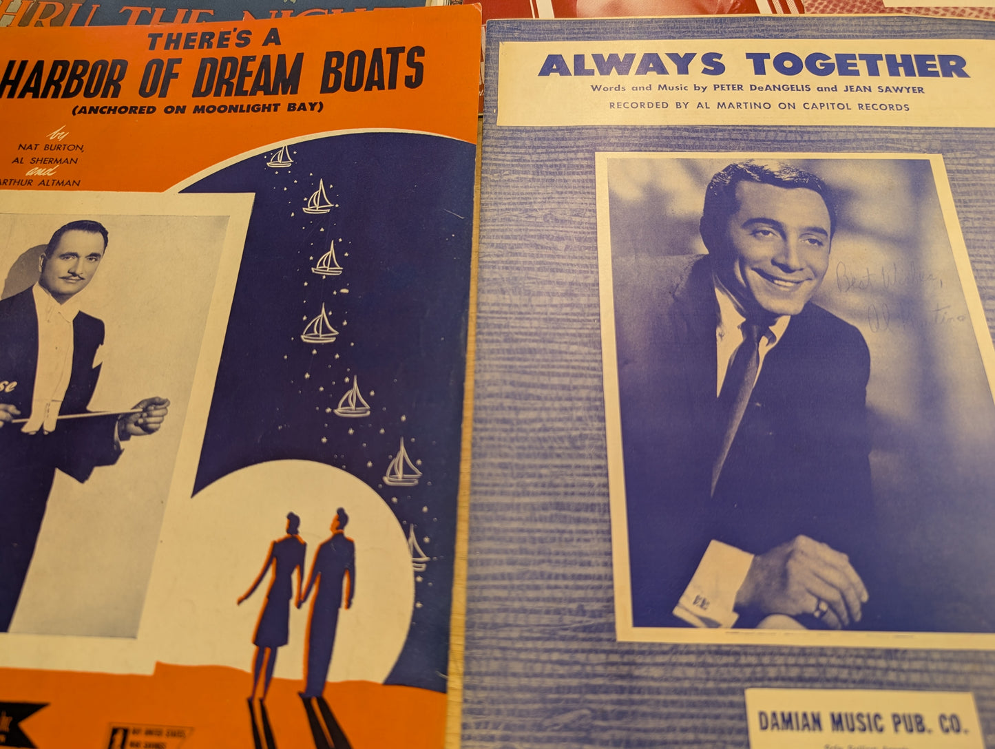 Lot of 10 antique vintage sheet music folios - different songs 1920s-1950s Lot 9