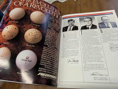 Vantage championship October 5-9 1988 Tanglewood program vintage golf program