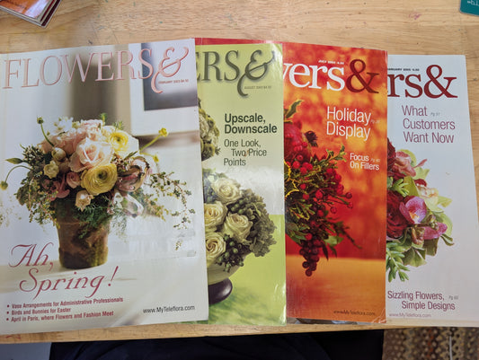 Lot of four flowers& magazine 2003. 2004, 2005