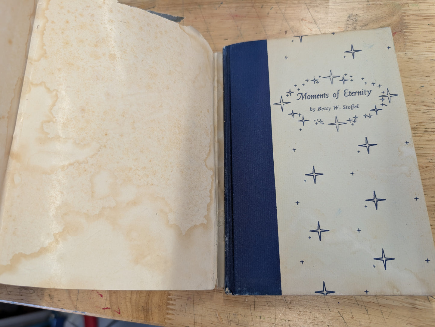 SIGNED moments of eternity poems by Betty w. Stoffel