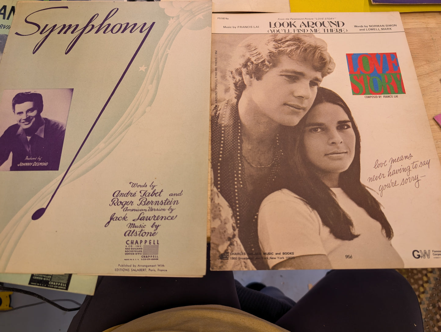 Lot of 10 antique vintage sheet music folios - different songs 1920s-1950s Lot 8