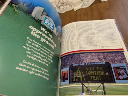 Vantage championship October 5-9 1988 Tanglewood program vintage golf program