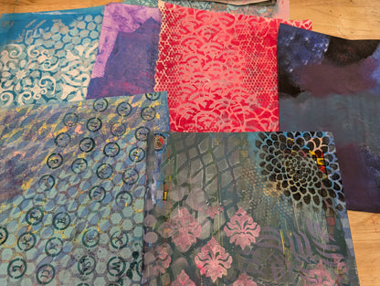 15+ painty papers for mixed media collage, art journal, junk Journal and paper crafts