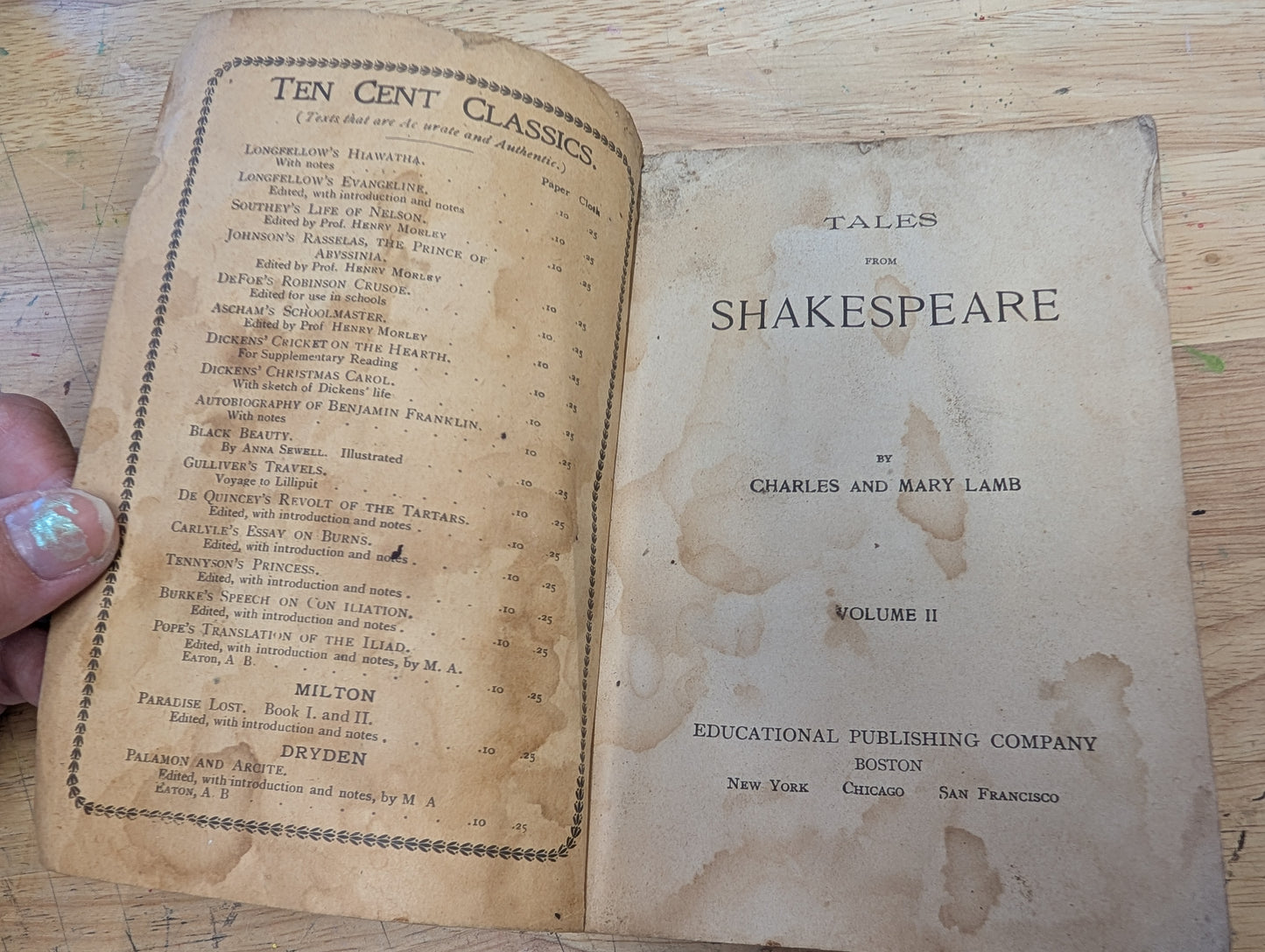 Antique tales from Shakespeare vol II 1901 popular education library