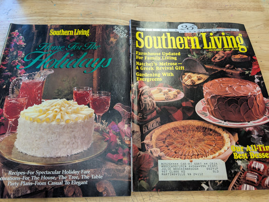 Southern living December 1990 special edition issue and standard monthly issue. 25th year silver jubilee lot 6