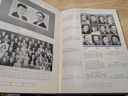 The Breidlin 1936 coughlin high School vintage yearbook Wilkes-Barre, PA
