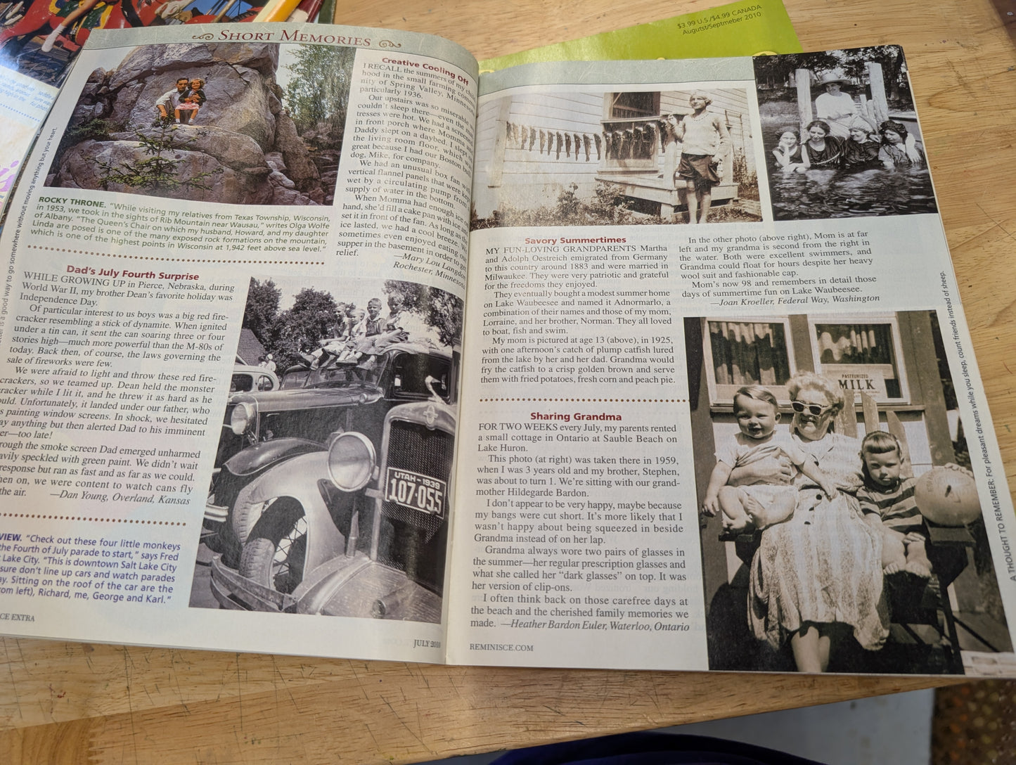 2010 Reminisce Magazines Lot Of 10 Great Collage And Junk Journal Images