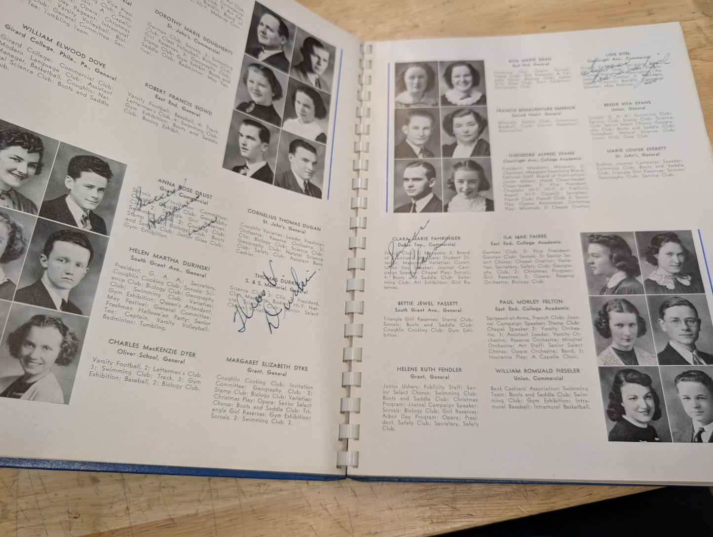 The Breidlin 1938 coughlin high School vintage yearbook Wilkes-Barre, PA