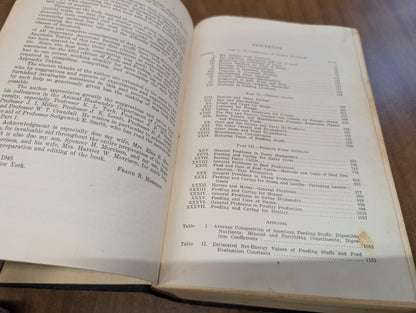 Feeds and feeding a handbook for the student and stockman by Frank b. Morrison 21st edition 50th anniversary 1948