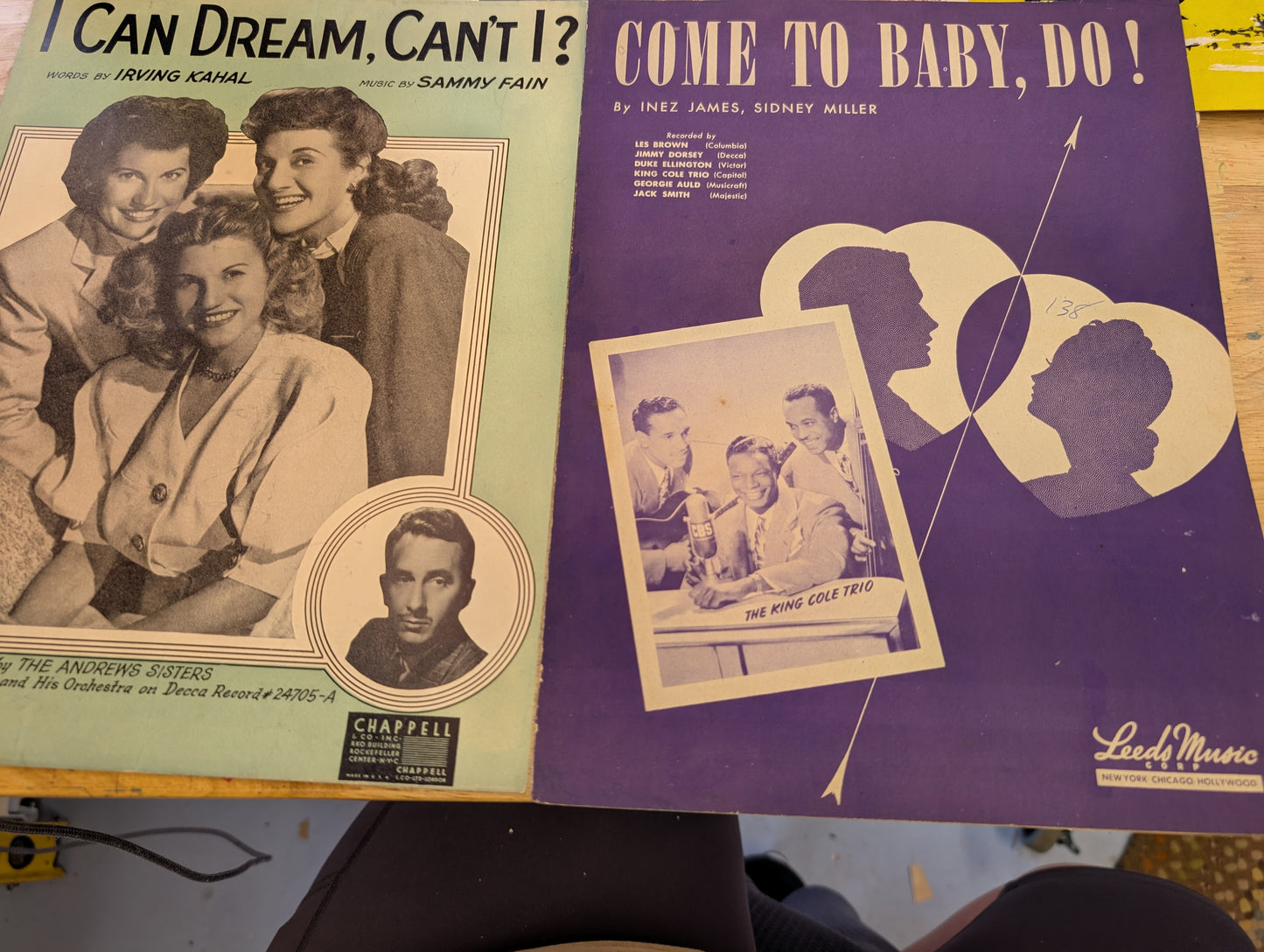 Lot of 10 antique vintage sheet music folios - different songs 1920s-1950s Lot 8