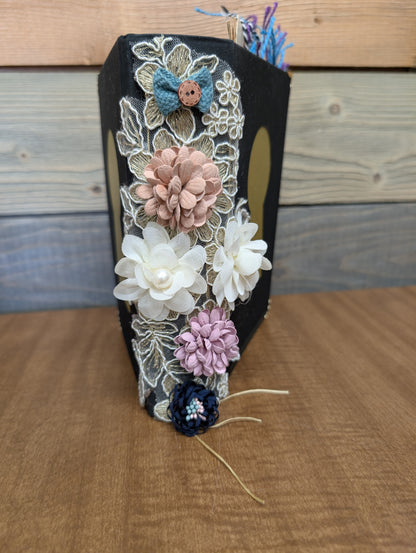 Midnight Journal - a dark color themed junk journal with ephemera