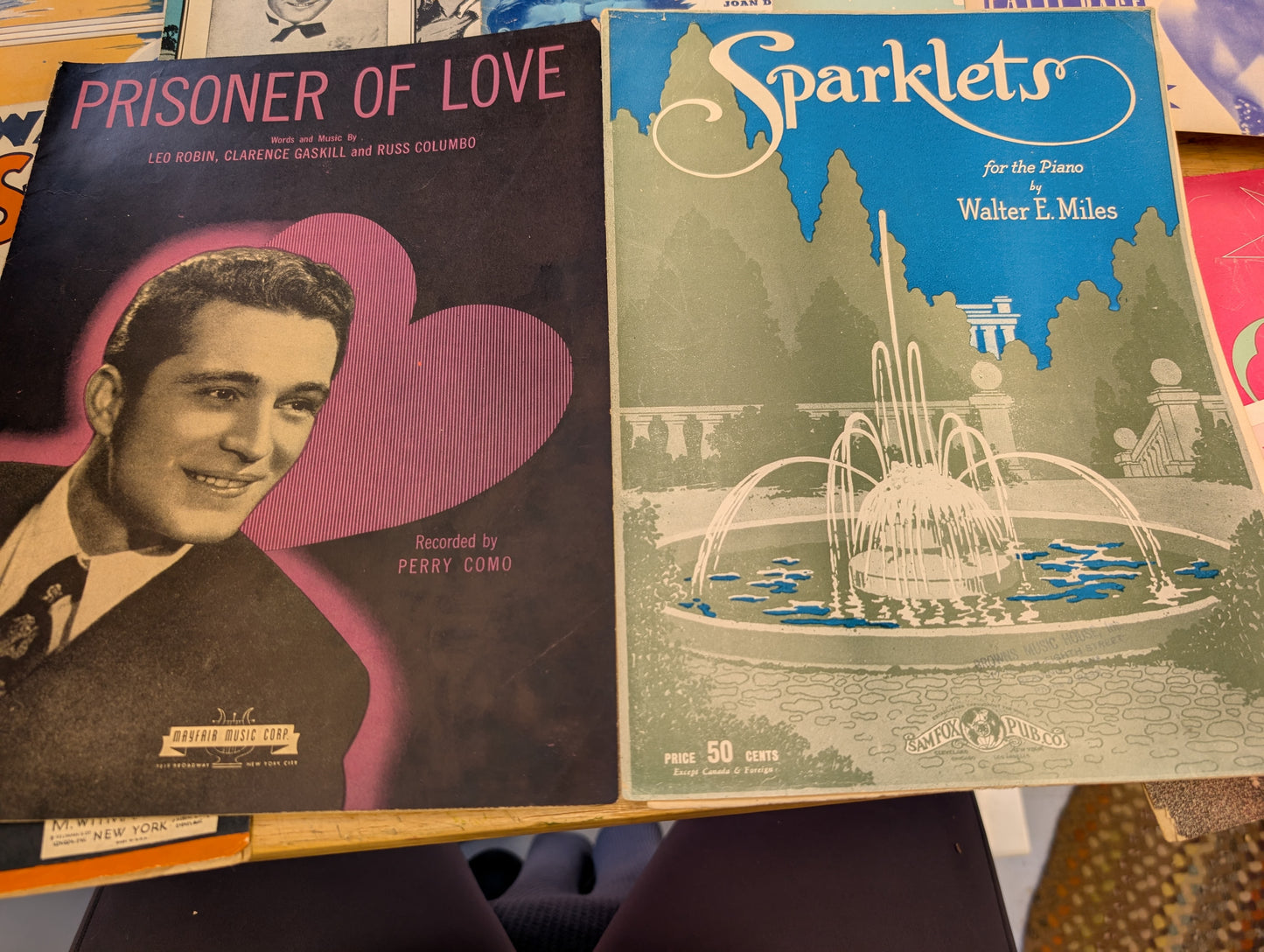 Lot of 10 antique vintage sheet music folios - different songs 1920s-1950s Lot 5