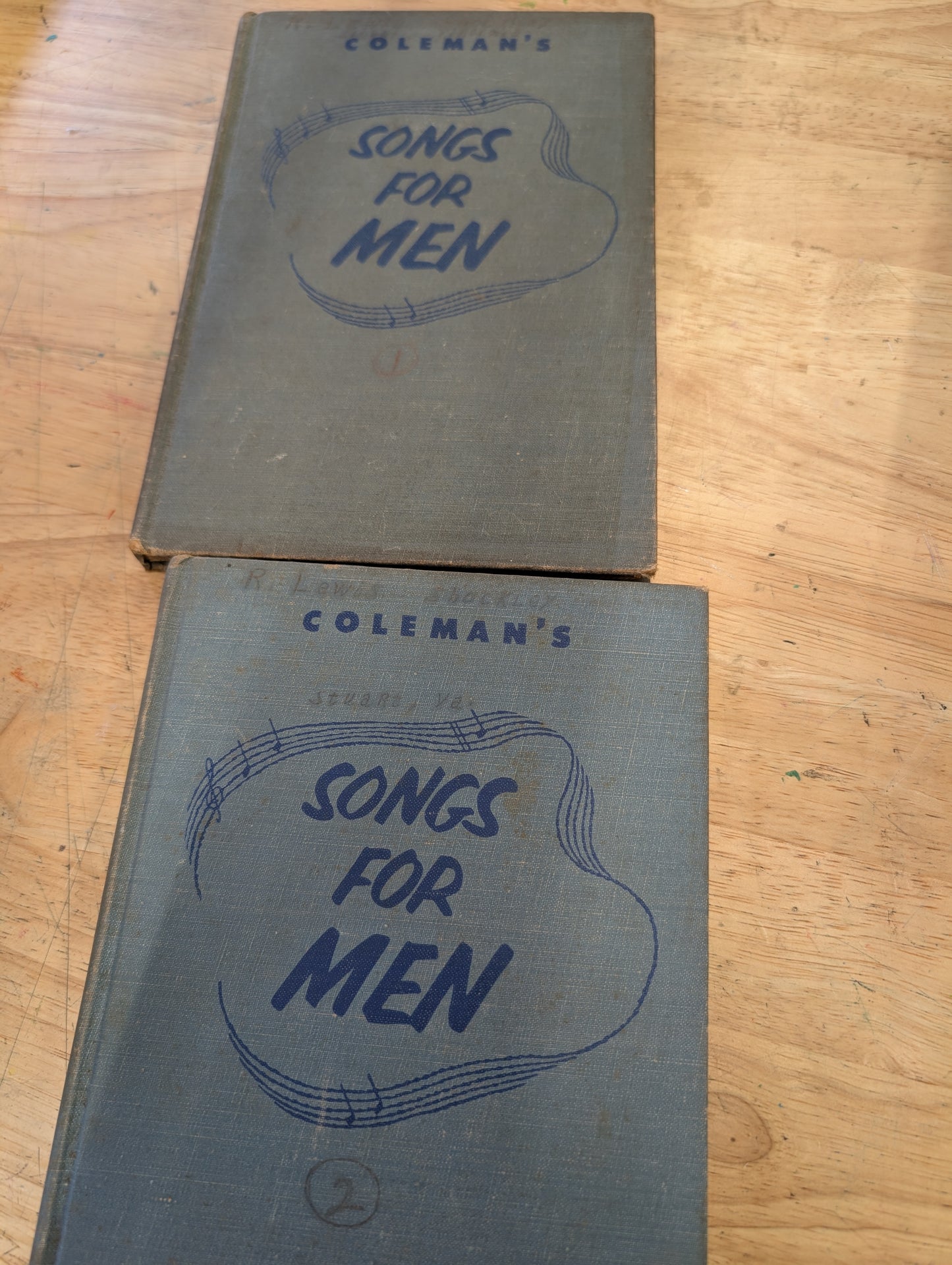 Coleman's Songs for men vintage hymnal 1932 broadman press