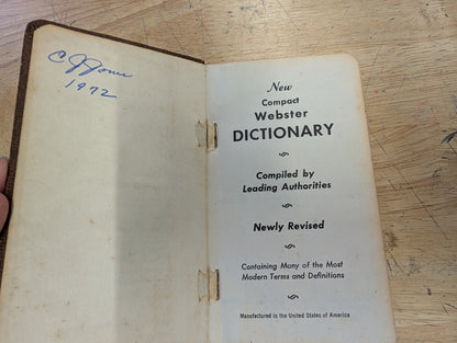 New compact Webster dictionary 1965
