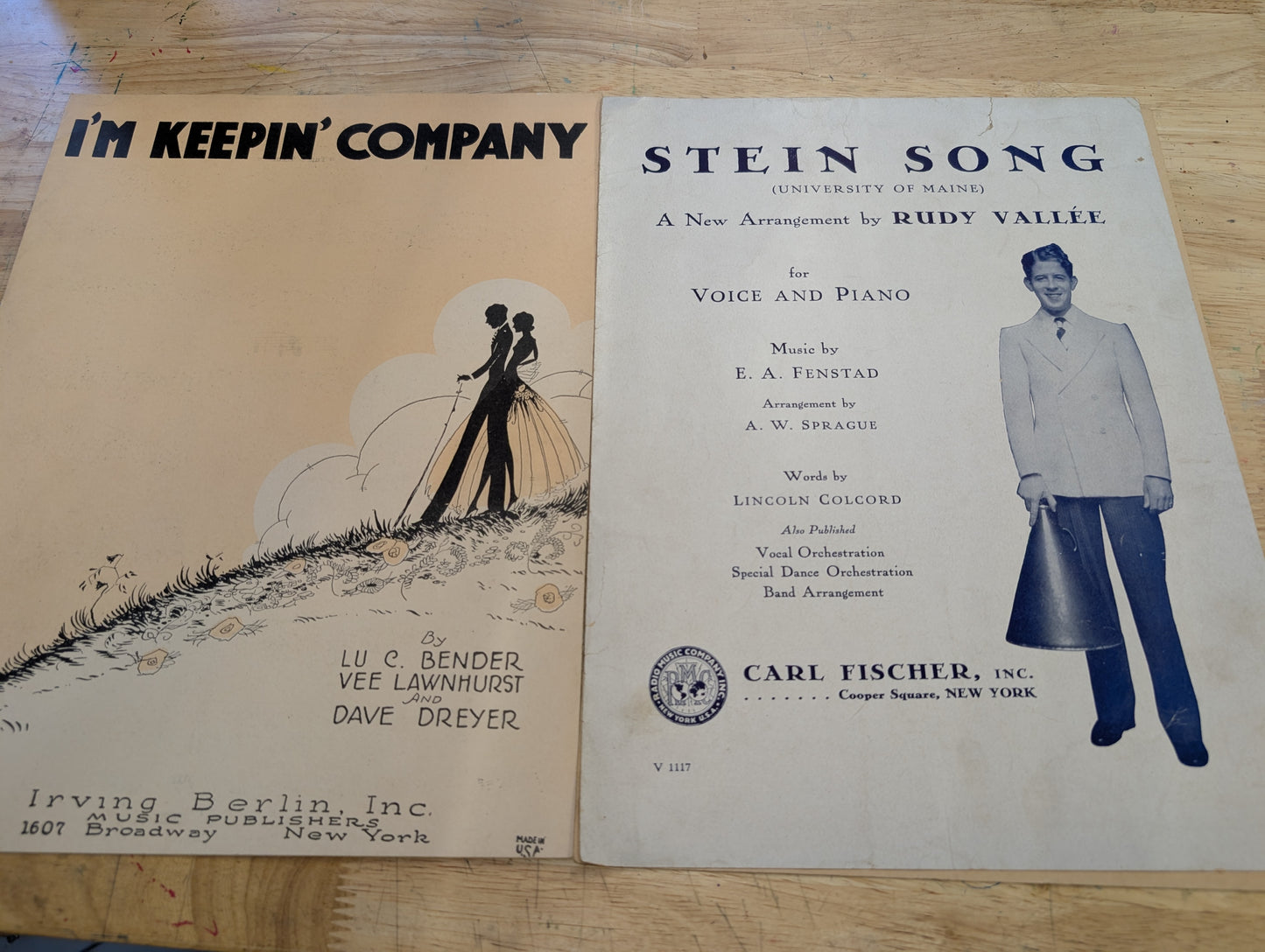 Lot of 10 antique vintage sheet music folios - different songs 1920s-1950s Lot 2