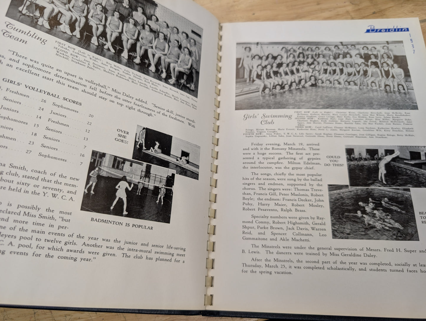 The Breidlin 1937 coughlin high School vintage yearbook Wilkes-Barre, PA