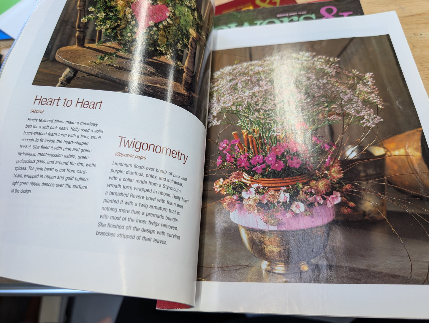 Lot of 5 flowers& magazine 2004 2007-2008