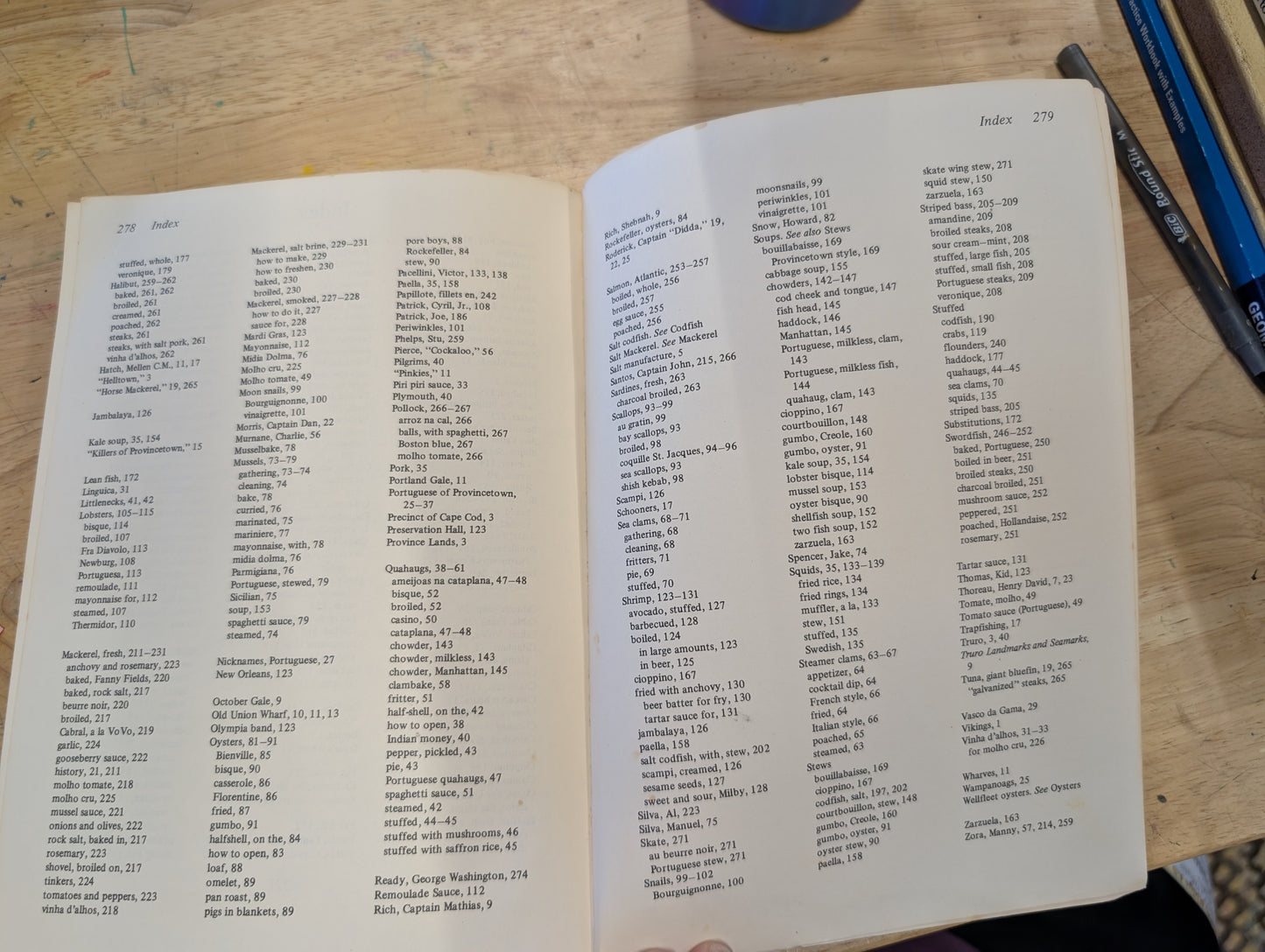 Provincetown seafood cookbook Howard mitcham 1986