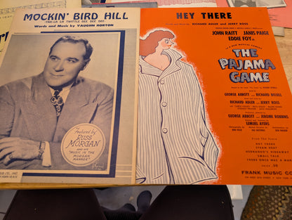 Lot of 10 antique vintage sheet music folios - different songs 1920s-1950s Lot 10