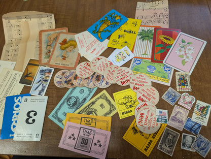 Small Vintage Ephemera pack 50+ Pieces