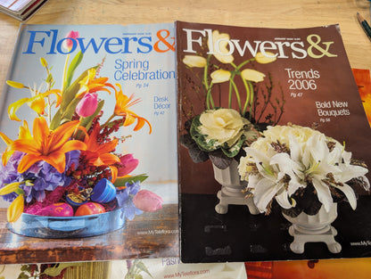 Lot of four flowers& magazine 2004 2005 2006