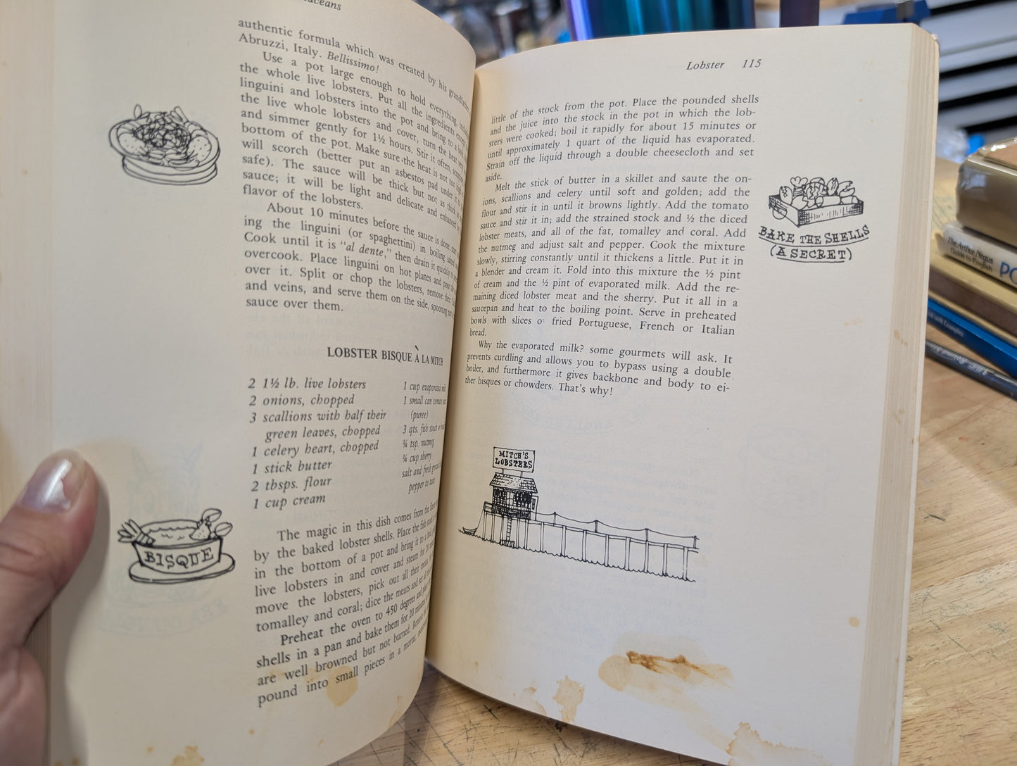 Provincetown seafood cookbook Howard mitcham 1986