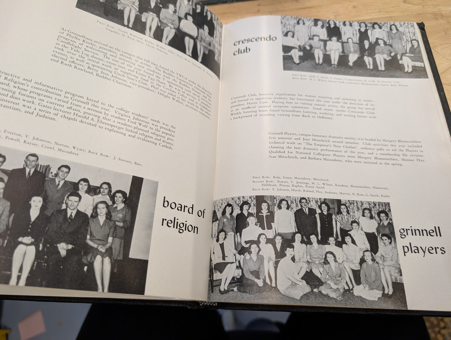 The 1946 cyclone grinnell college vintage yearbook grinnell, Iowa