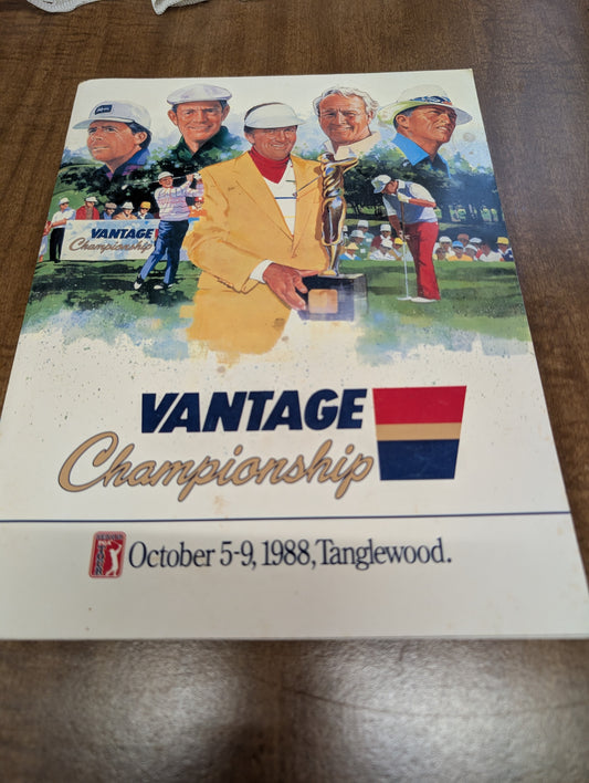 Vantage championship October 5-9 1988 Tanglewood program vintage golf program