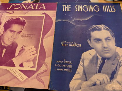 Lot of 10 antique vintage sheet music folios - different songs 1920s-1950s Lot 7