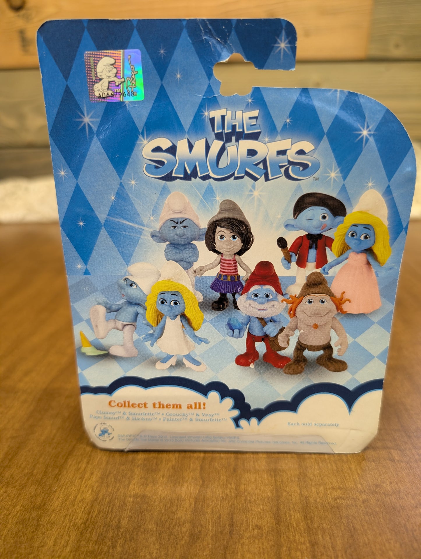 The Smurfs movie figures painter & smurfette new in box