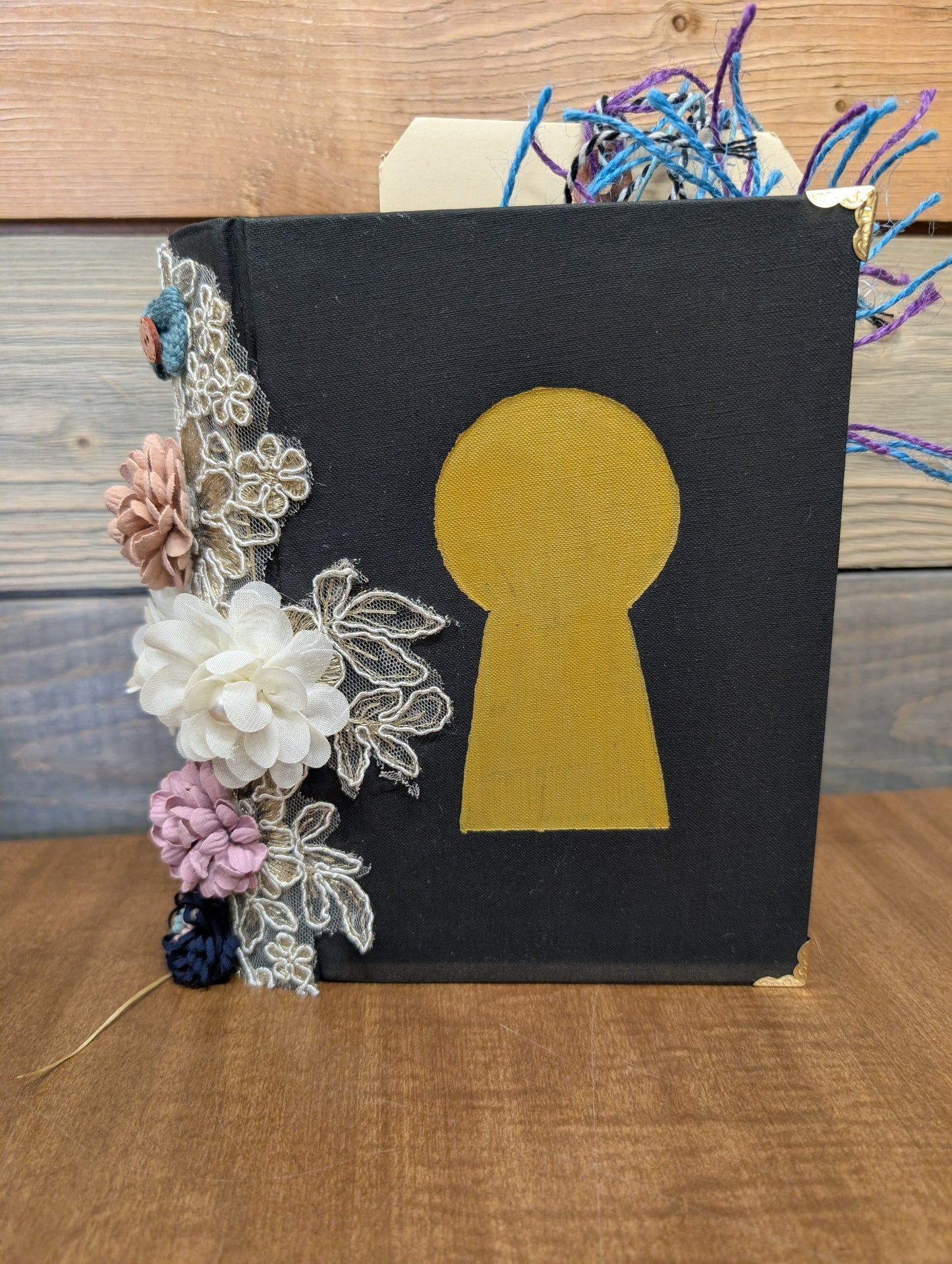 Midnight Journal - a dark color themed junk journal with ephemera