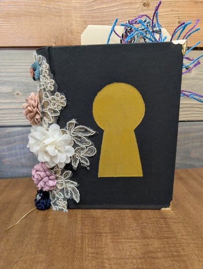 Midnight Journal - a dark color themed junk journal with ephemera