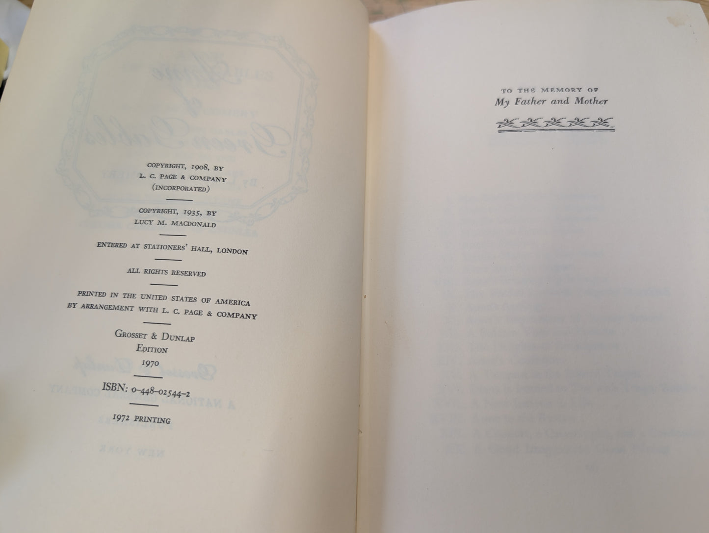 Anne of Green gables book 1972 edition Book 1 in Anne of Green gables series