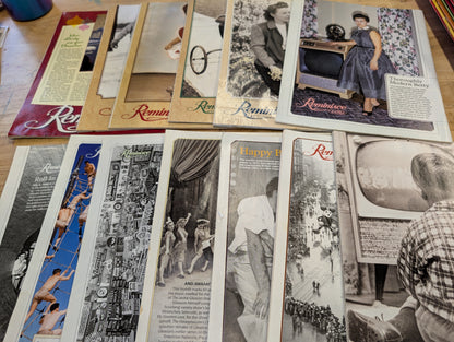 2012-2013 Reminisce Magazine Lot Of 13 Great For Collage And Junk Journals