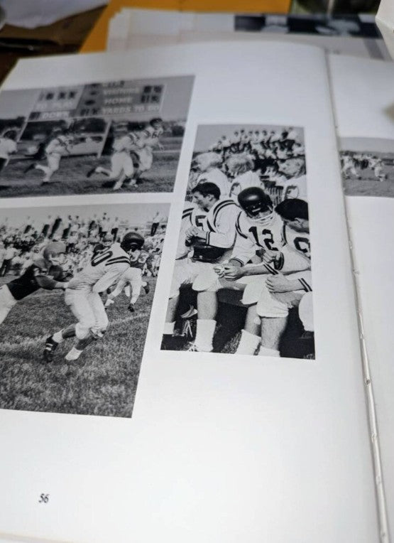 10 vintage yearbook folios 1930s-1980s great for collage and junk journals